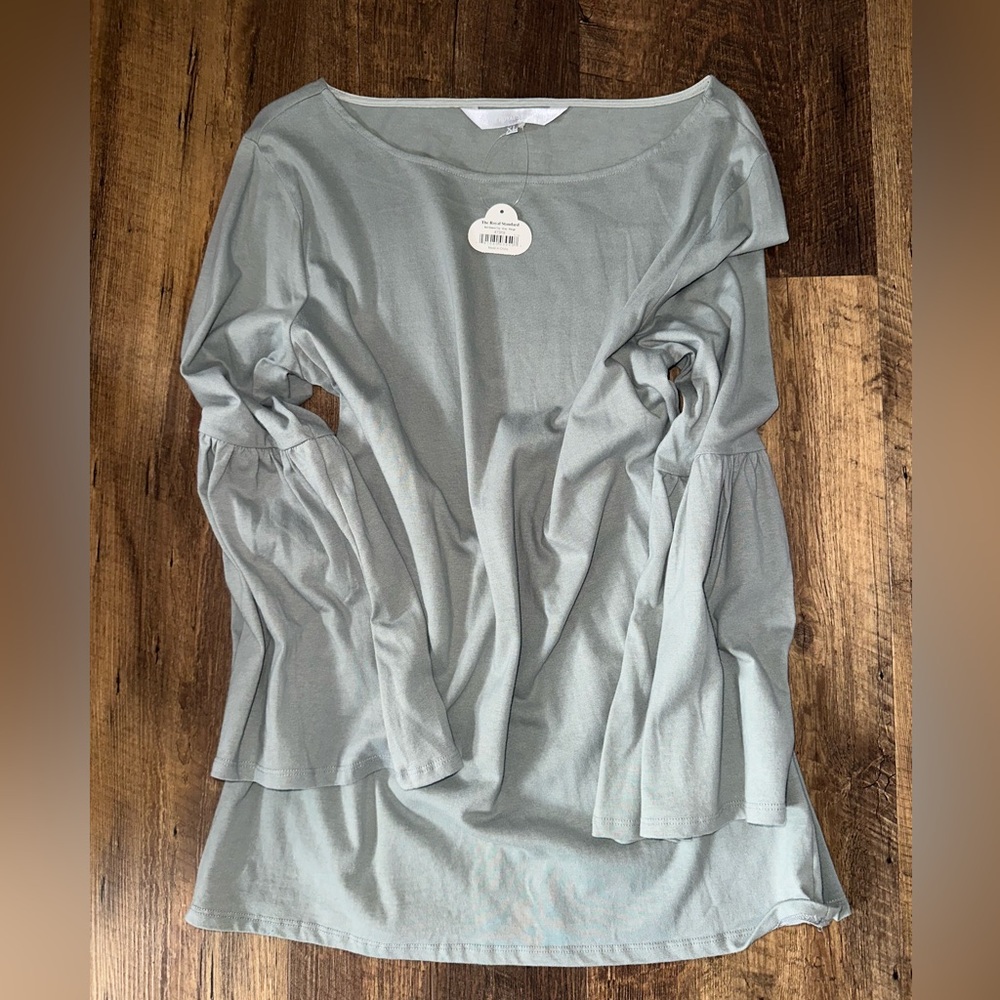 Bell Sleeve Boat Neck top NWT